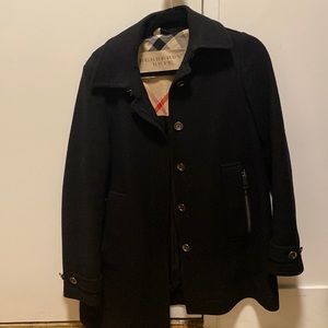 Burberry wool peacoat.
